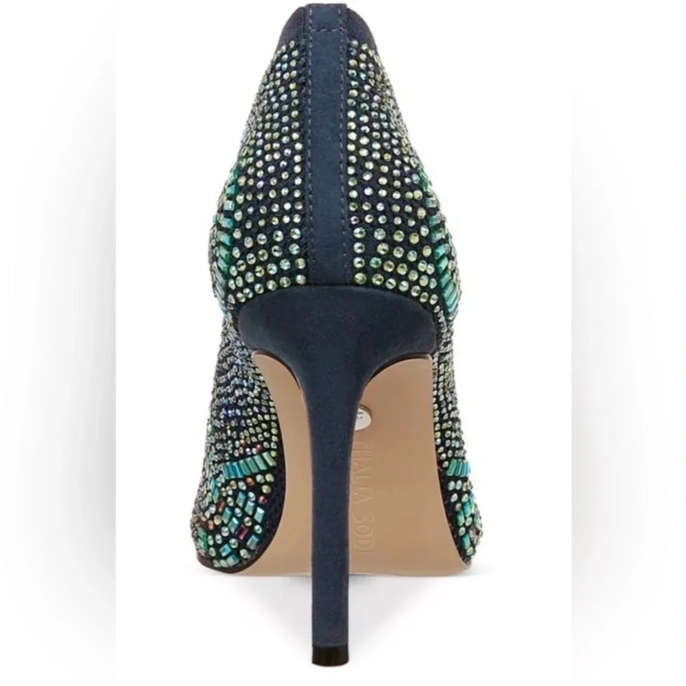 Thalia Sodi Women's Blue Karmen Ankle Booties new size 10M